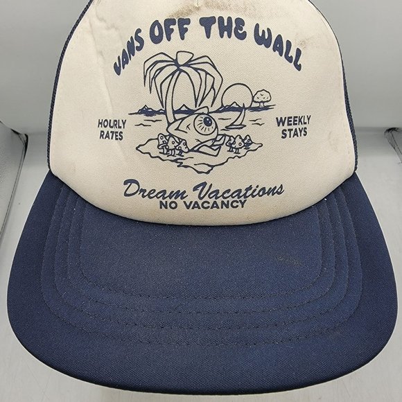 Vans Stay Forever Trucker Hat Mesh Back Casual Breathable Adjustable Lightweight - Picture 5 of 8